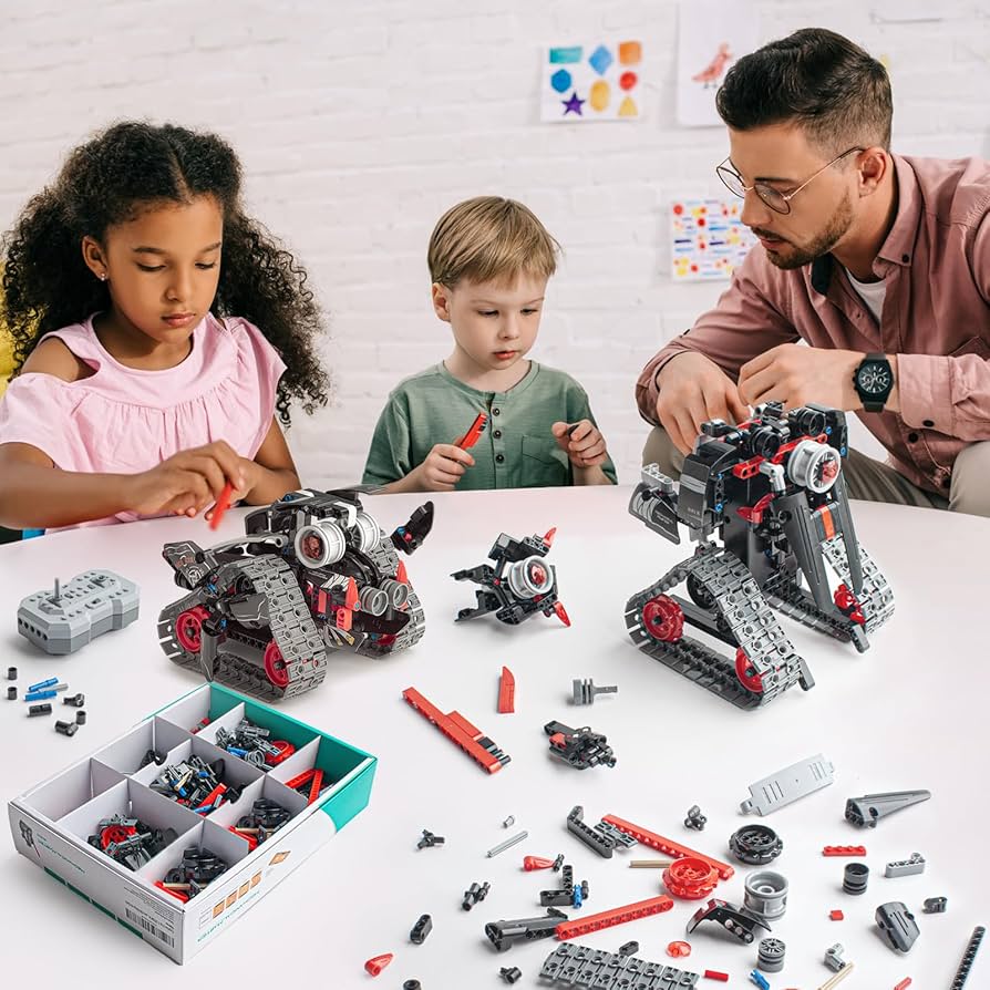 Amazon.com: Opmind 5 in 1 STEM RC Robot Building Kit, APP
